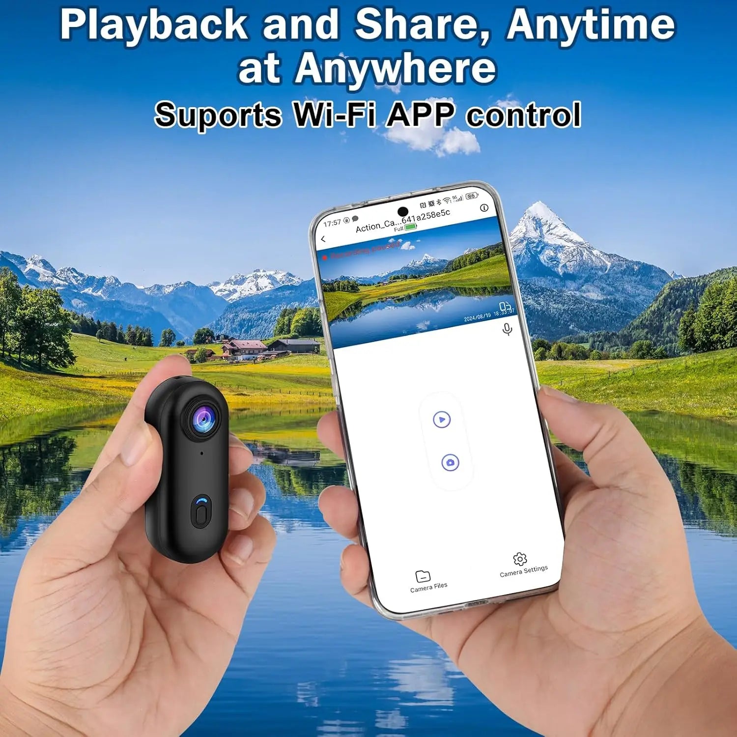 4K WiFi Action Camera with Wide-angle and Waterproof Capabilities, Suitable for Outdoor Sports, Underwater Vlogging, Adventure