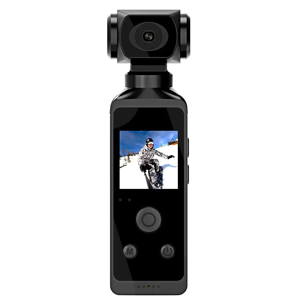 4K Ultra HD Pocket Action Camera 270 Rotatable Vlog Wifi Mini Sports Waterproof Case Helmet Travel Bicycle Driver MicroSD