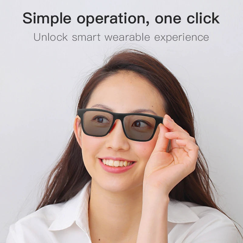 2024 New Launch Free Sample Smart Sports Audio Wireless Intelligent Connect Earphone Smart Glasses Touch Audio Music Player