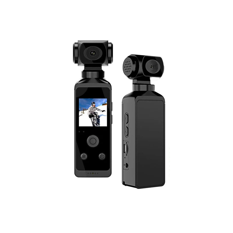 4K Ultra HD Pocket Action Camera 270 Rotatable Vlog Wifi Mini Sports Waterproof Case Helmet Travel Bicycle Driver MicroSD