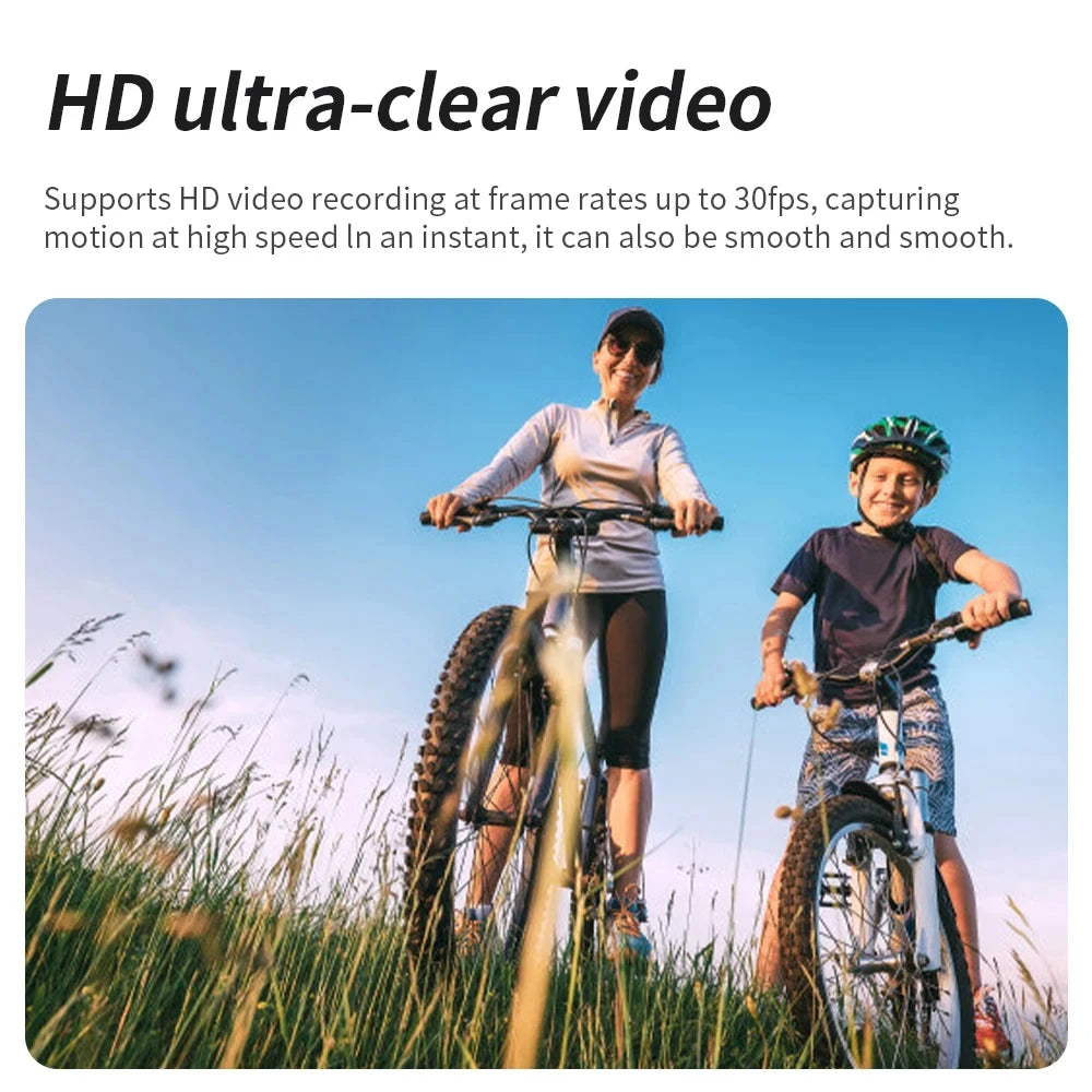 4K Ultra HD Pocket Action Camera 270 Rotatable Vlog Wifi Mini Sports Waterproof Case Helmet Travel Bicycle Driver MicroSD