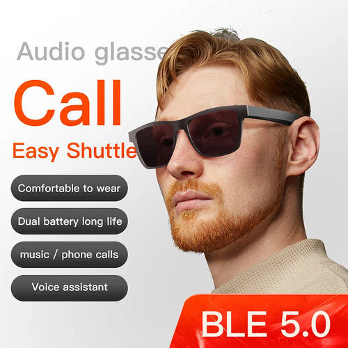 2024 New Launch Free Sample Smart Sports Audio Wireless Intelligent Connect Earphone Smart Glasses Touch Audio Music Player