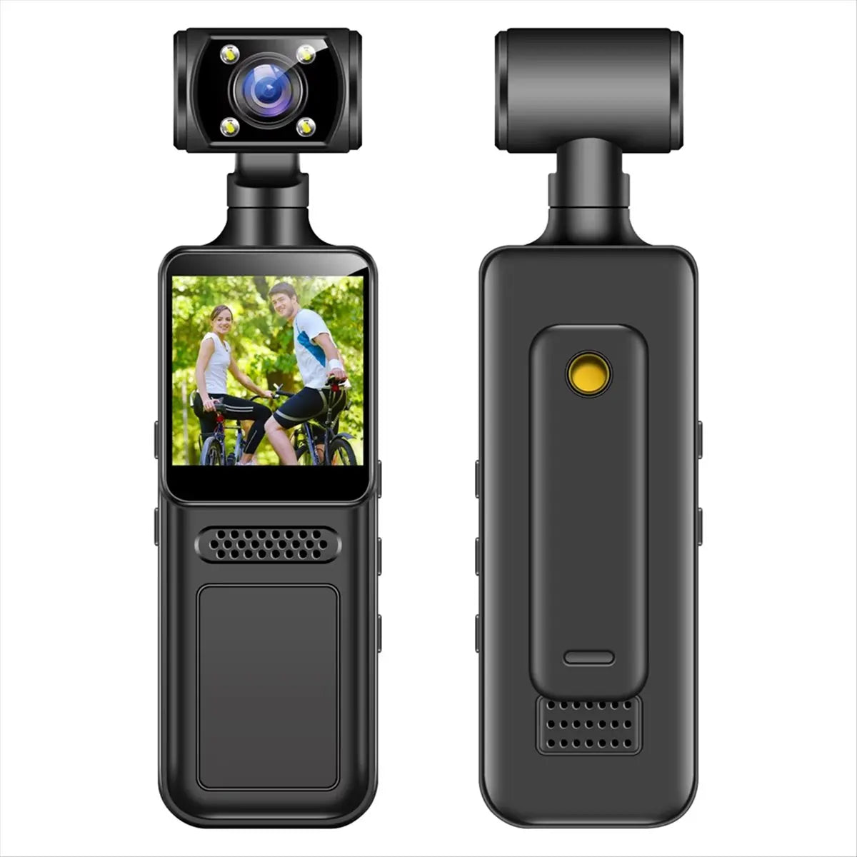 ABUQ NEW 4K Pocket Action Camera HD Sports Camcorder Cam 180°Rotate Mini Wifi Camera Portable Sport Motion Camera No Memory Card