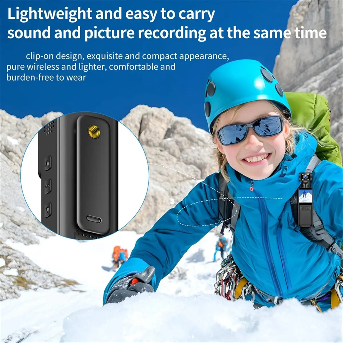 ABUQ NEW 4K Pocket Action Camera HD Sports Camcorder Cam 180°Rotate Mini Wifi Camera Portable Sport Motion Camera No Memory Card