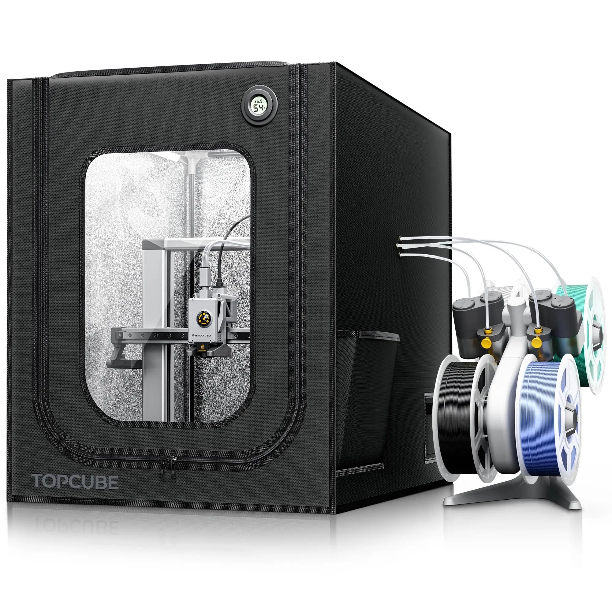 3D Printer Enclosure For Bambu A1 3D Printer fireproof 3D printer House Cover with LED light Constant Temperature