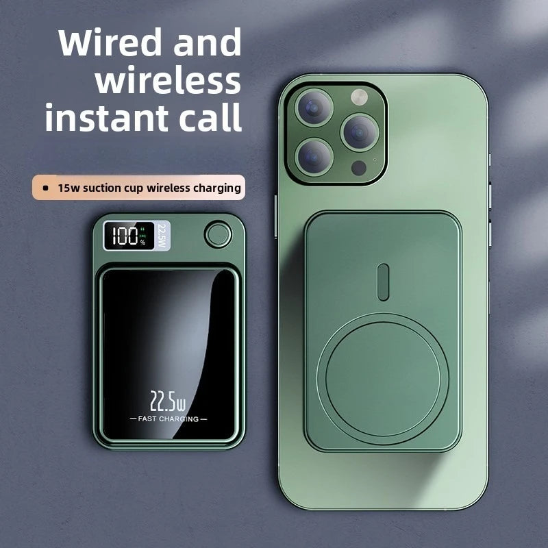 10000mAh Magnetic Wireless Power Bank PD22.5W Super Fast Charging Mobile Power For iphone 17 16 Xiaomi 17 Auxiliary Battery Pack