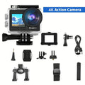 Action Camera 4K WiFi 2.0 Inch  Video Recording 30M Waterproof Bicycle Motorcycles Touch Screen 140° Wide Angle Sports Cameras