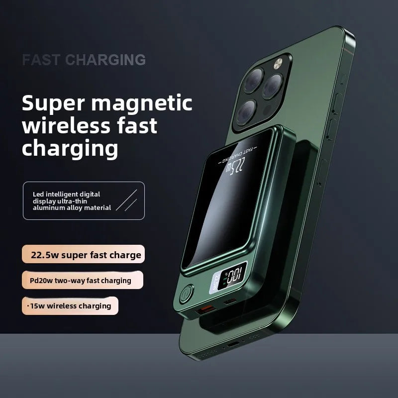 10000mAh Magnetic Wireless Power Bank PD22.5W Super Fast Charging Mobile Power For iphone 17 16 Xiaomi 17 Auxiliary Battery Pack